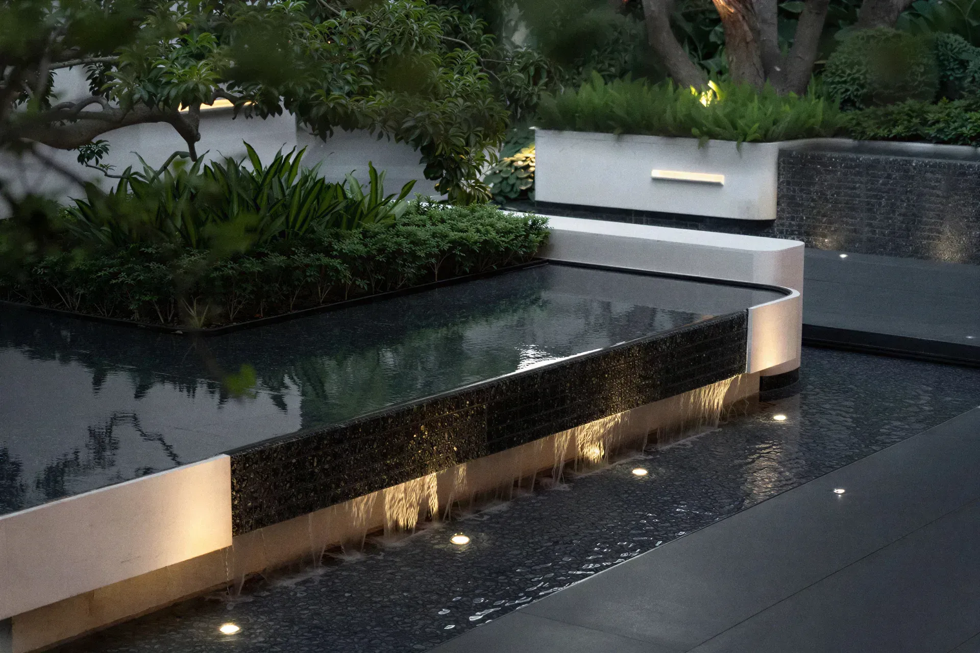 Landscaped water feature